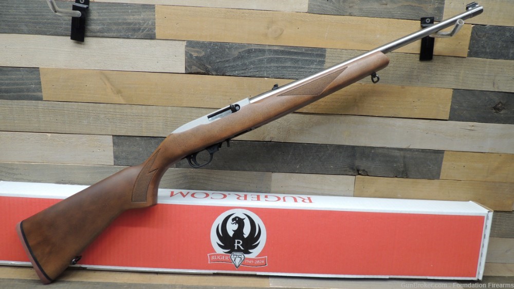 Ruger  10/22 Sporter 22 LR, 18.5" Stainless 75th Anniversary #31275-img-0
