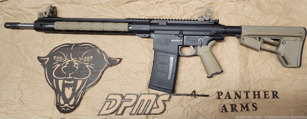 DPMS Panther Arms DR-10 .308  AR10 18" Rifle Magpul Stock, Grip, 2 Stage-img-0