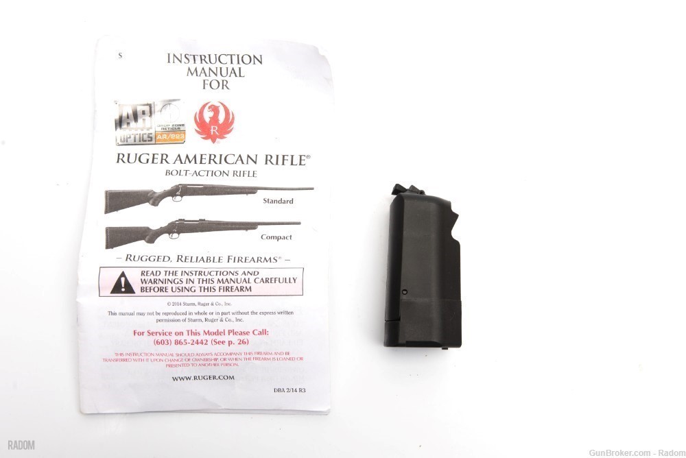 Ruger American .233 Magazine & Manual-img-0