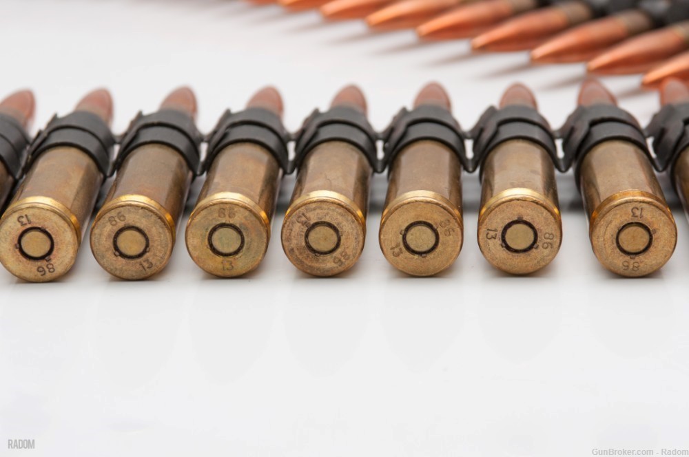 (REDUCED) 100 Rounds of .50BMG BALL 86 13| Linked Ammunition-img-1