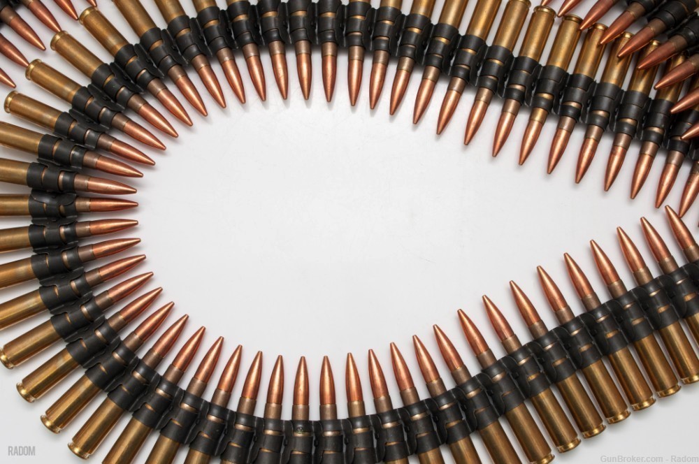 (REDUCED) 100 Rounds of .50BMG BALL 86 13| Linked Ammunition-img-0