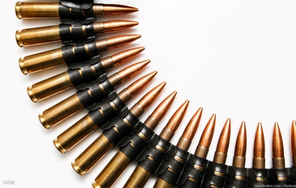 (REDUCED) 100 Rounds of .50BMG BALL 86 13| Linked Ammunition-img-2