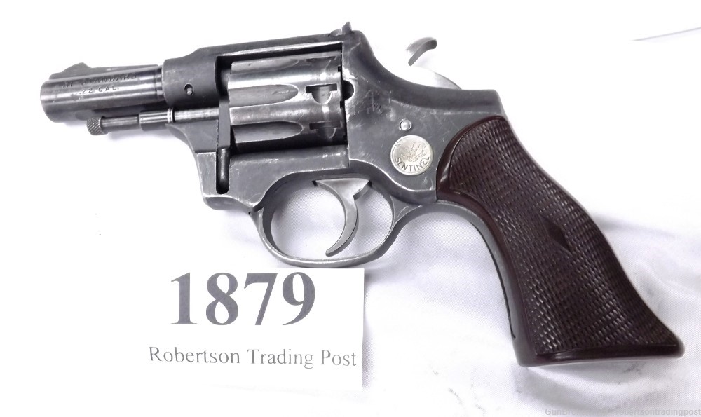 High Standard .22 LR R100 9127 Sentinel 3” Revolver 1959 C&R CA OK Blue -img-0