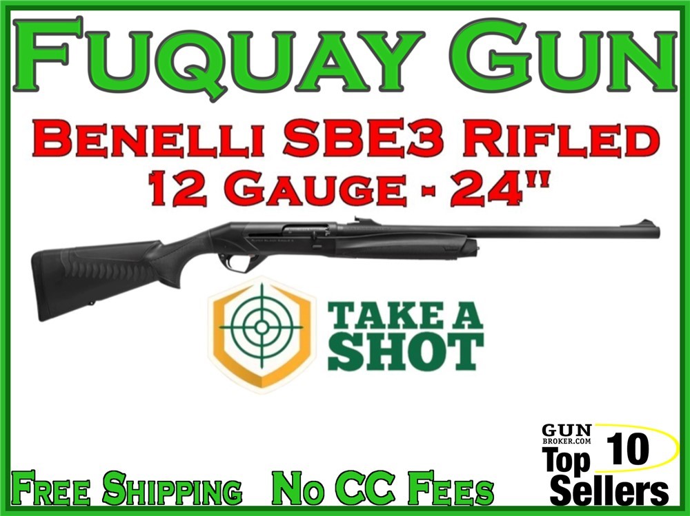 Benelli Super Black Eagle 3 12GA 24" Rifled Slug Gun Super-Black Eagle-3-img-0