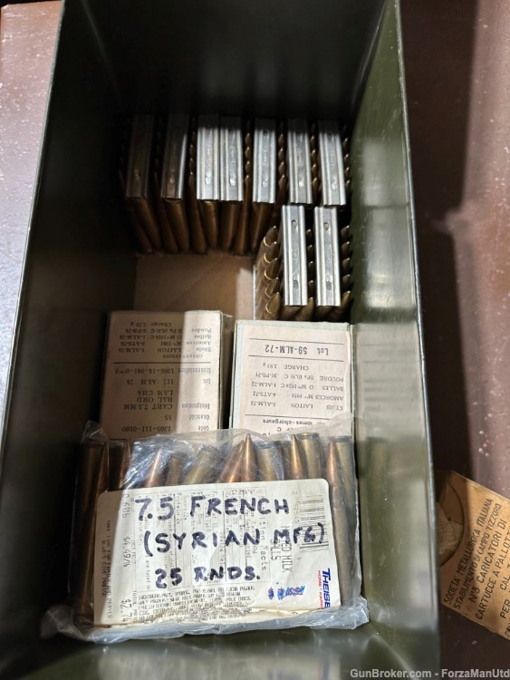 7.5 French - Various Mfg - 235 Rounds-img-3
