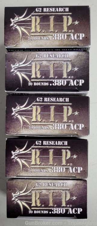 G2 Research RIP 380acp 62gr lot of 100rds G00001-img-0