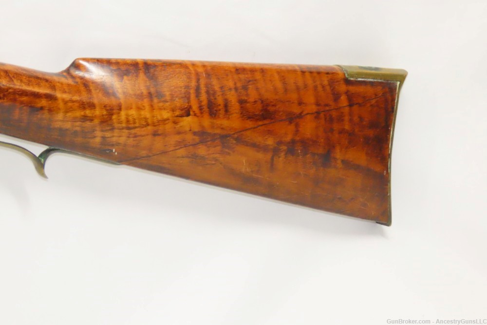 PENNSYLVANIA Flintlock Long Rifle by HENRY ALBRECHT Lititz Nazareth Chamber-img-14