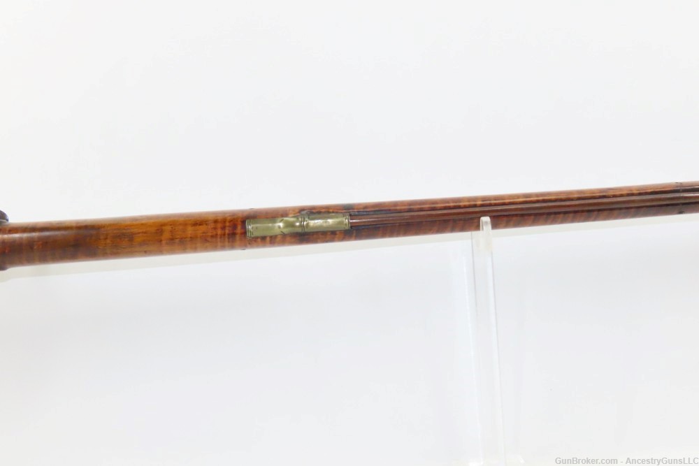 PENNSYLVANIA Flintlock Long Rifle by HENRY ALBRECHT Lititz Nazareth Chamber-img-7