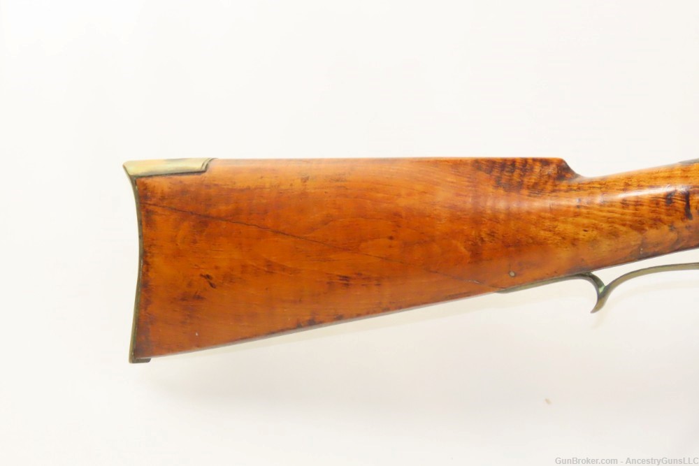 PENNSYLVANIA Flintlock Long Rifle by HENRY ALBRECHT Lititz Nazareth Chamber-img-2