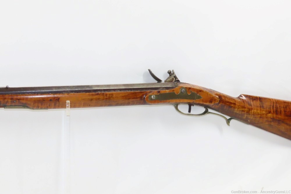 PENNSYLVANIA Flintlock Long Rifle by HENRY ALBRECHT Lititz Nazareth Chamber-img-15