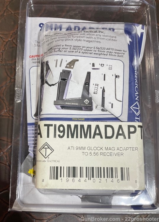ATI 9mm Adapter. Convert your 5.56 AR lower to use 9mm Glock mags -img-1