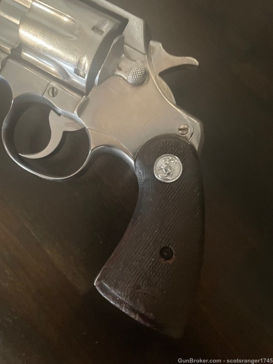 Colt Official Police 1934 Revolver Nickel 38 Special 5” Barrel I Trade-img-2