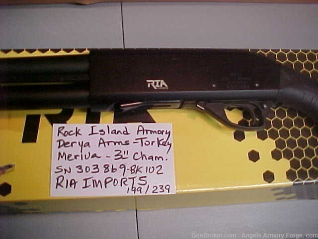 Book # 102 - Rock Island Armory Meriva 12 ga New Pump Shotgun-img-0
