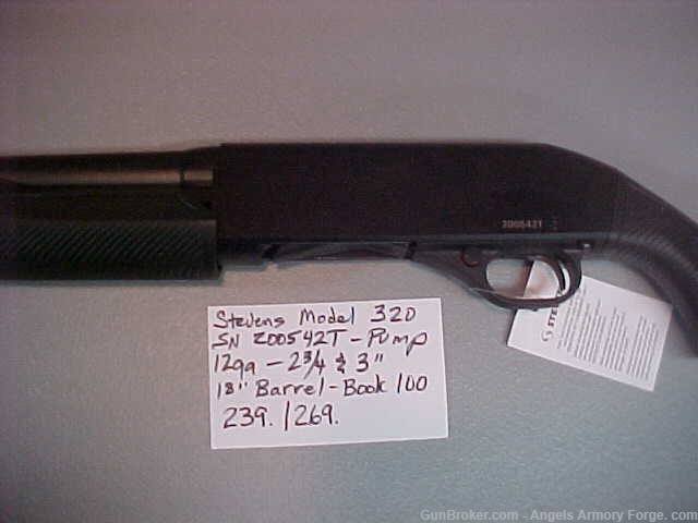 Book # 100 - Stevens Security Model 320 - New 12 Guage Pump Shotgun-img-2
