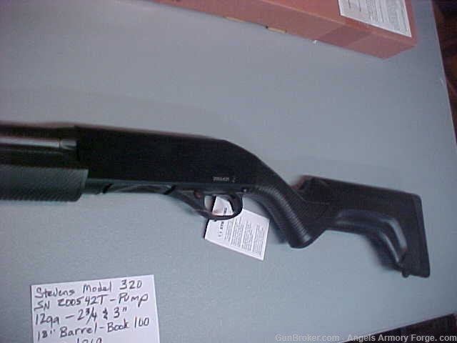 Book # 100 - Stevens Security Model 320 - New 12 Guage Pump Shotgun-img-1
