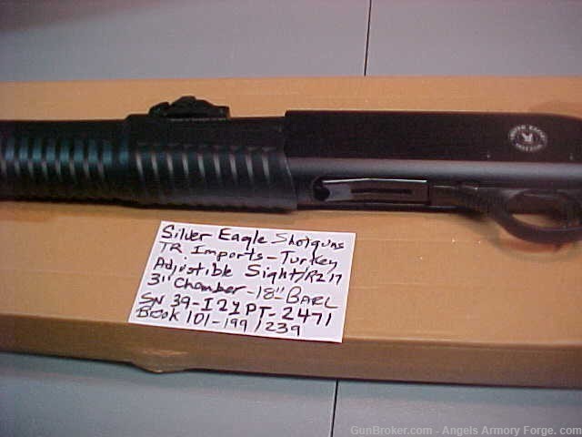 Book # 101 - Silver Eagle Pump Shotgun, Model RZ17HD, New 12 Guage-img-4