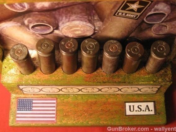 Headstamp Display WWII 50cal BMG 1942 43 44 Authentic Brass B17 B24-img-1