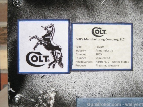Custom "Colt SA Army" Sign Vintage Advertisement Made in the U.S.A.-img-2