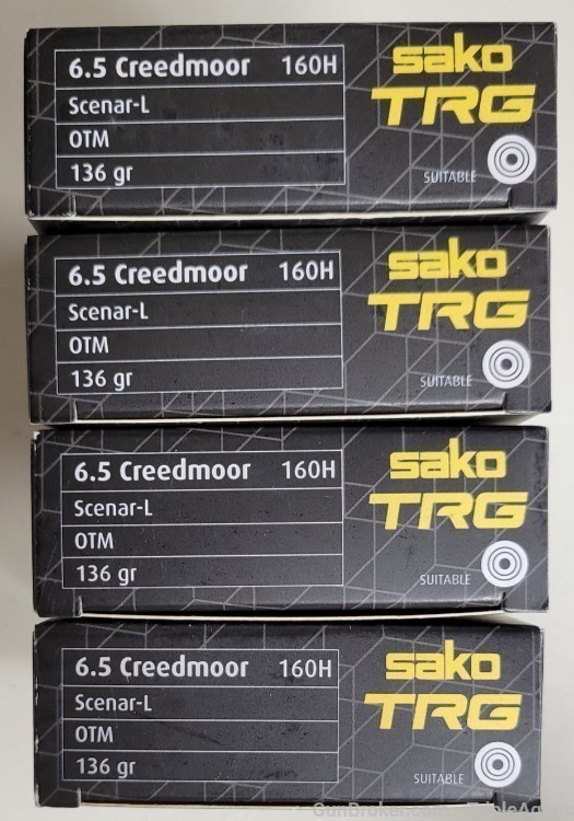 Sako TRG 6.5 Creedmoor 136gr Scenar-L OTM lot of 80rds 160H-img-0