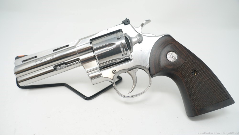 COLT PYTHON .357 MAG REVOLVER 4.25" STAINLESS 6-ROUNDS (COPYTHONSP4WTS)-img-0