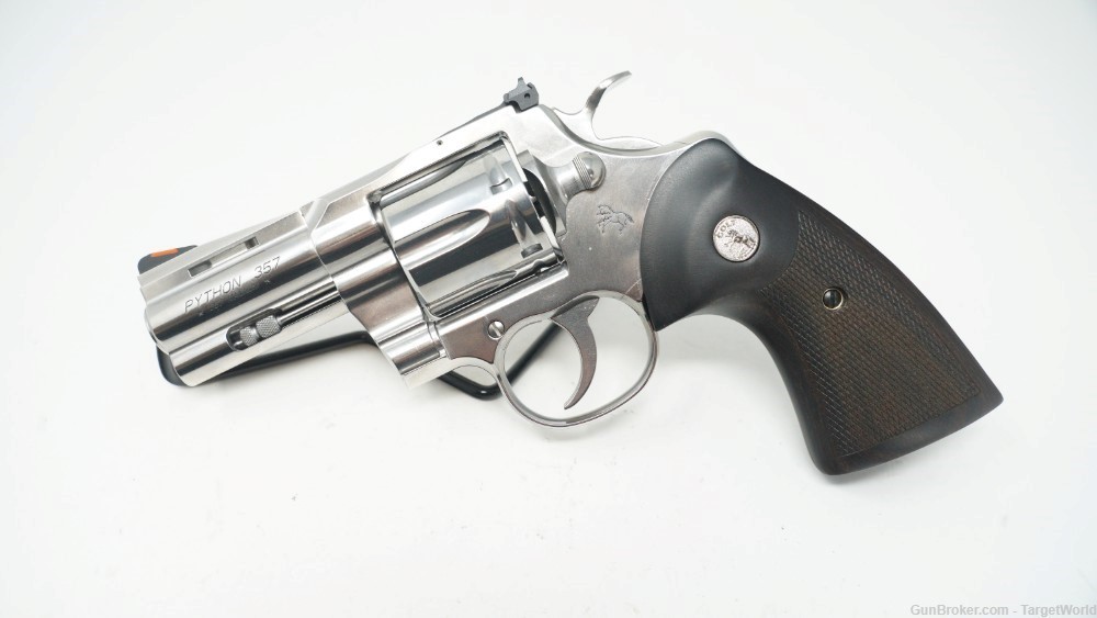 COLT PYTHON .357 MAG REVOLVER 3" STAINLESS 6-ROUNDS (COPYTHONSP3WTS)-img-0