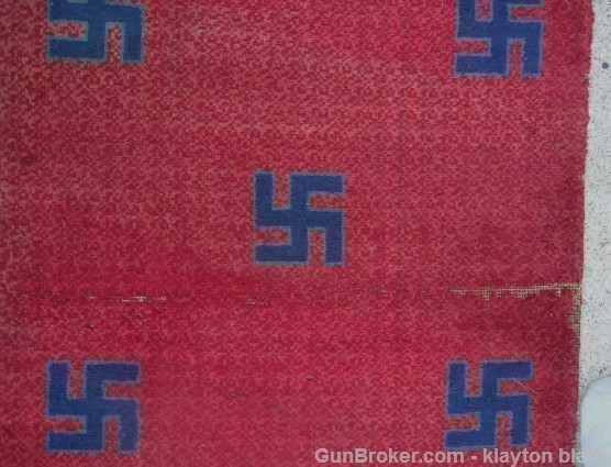 German  WWII Wool Carpet WW2 Swastika Pattern-img-2