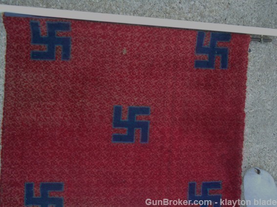 German  WWII Wool Carpet WW2 Swastika Pattern-img-4