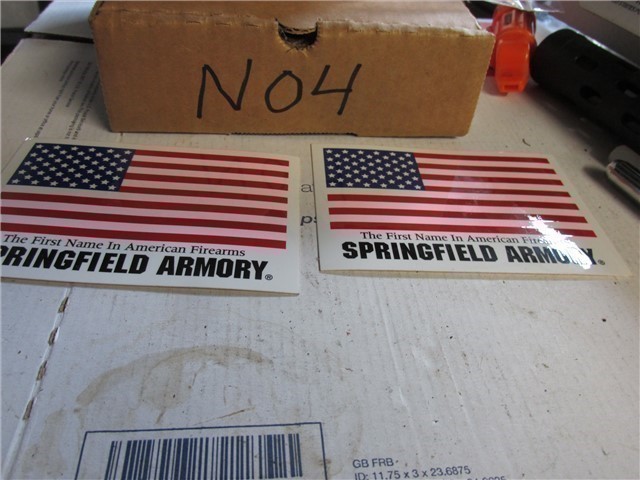 2 pcs Springfield Arms flag stickers 5" x 3 1/2"-img-0