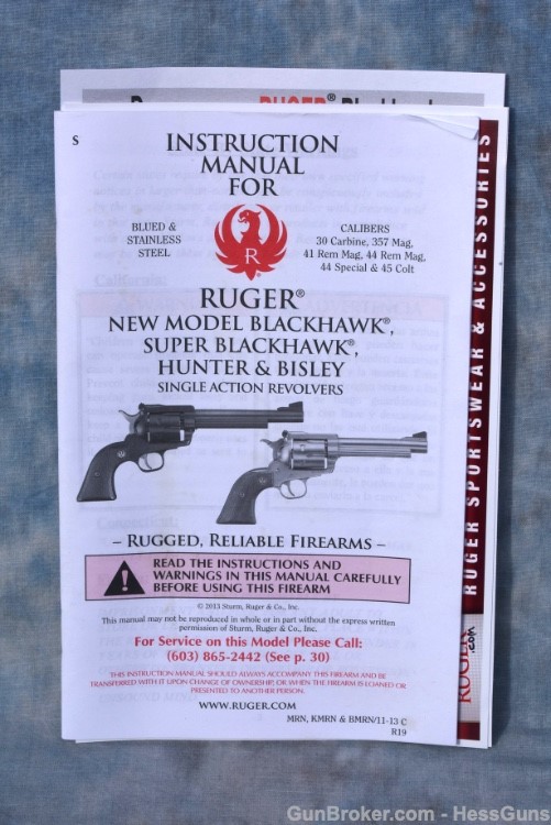 SCARCE Ruger New Model Super Blackhawk Hunter 41 Magnum 7 1/2"-img-31