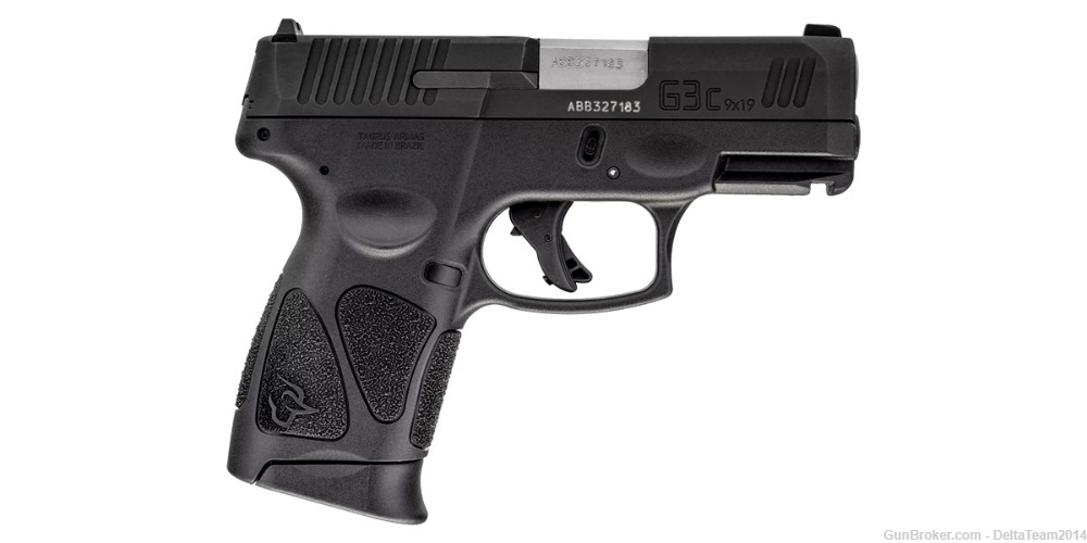 Taurus G3C, 9mm Semi-Automatic Handgun - Three 12 Round Magazines-img-0
