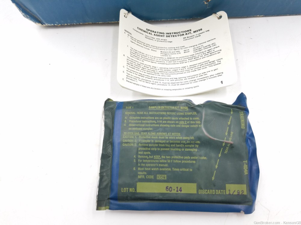 M256 Agent Training Chemical Detector Kit 1993-img-3