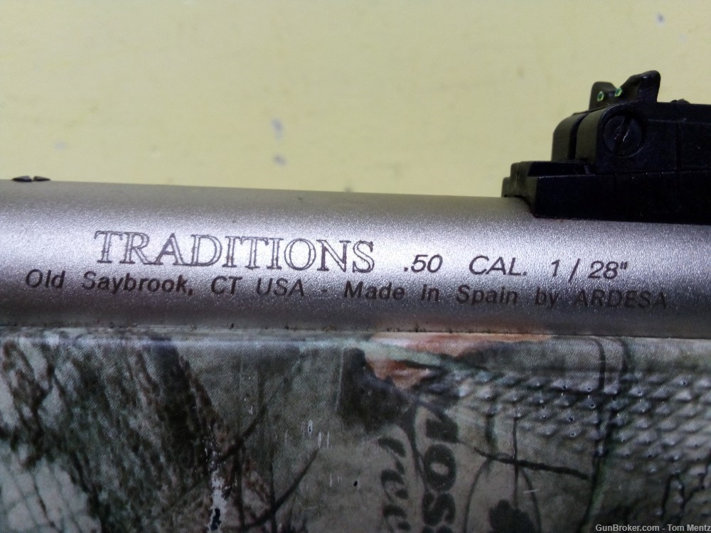Traditions Pursuit LT Accelerator Black Powder, 50 Cal, 26" Barrel, Camo-img-6