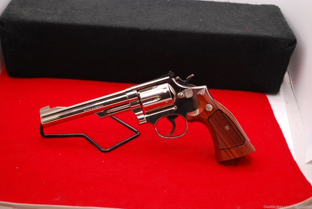 Smith & Wesson Model 19-4 6" Nickel Plated .357 Magnum-img-1