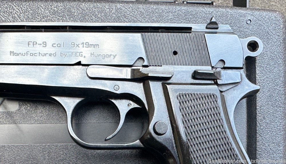 FEG FP-9 9mm Hi Power Copy, Made in Hungary, Rare Vent Rib Slide-img-4