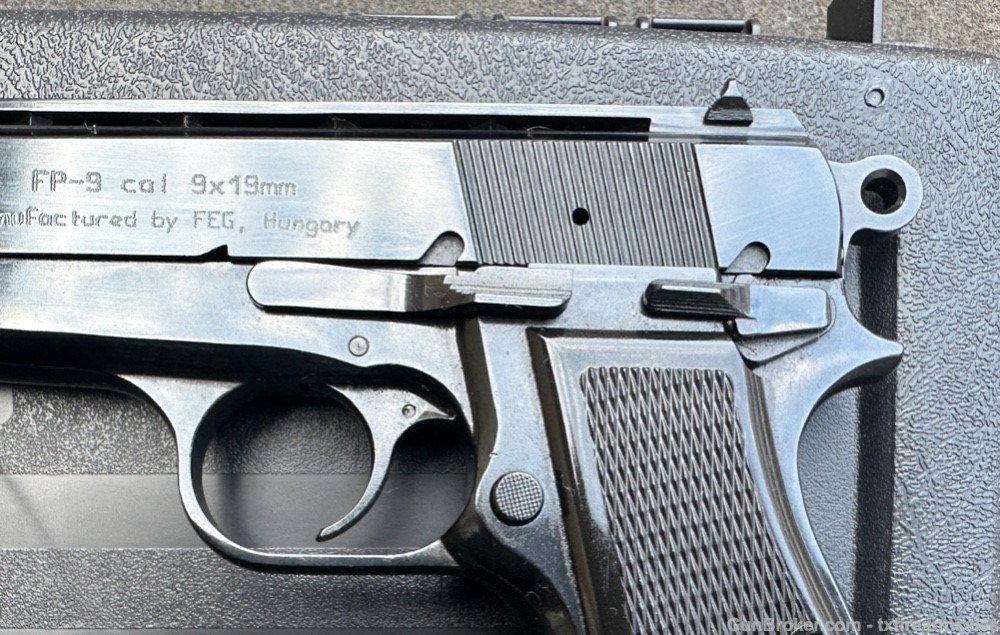 FEG FP-9 9mm Hi Power Copy, Made in Hungary, Rare Vent Rib Slide-img-3
