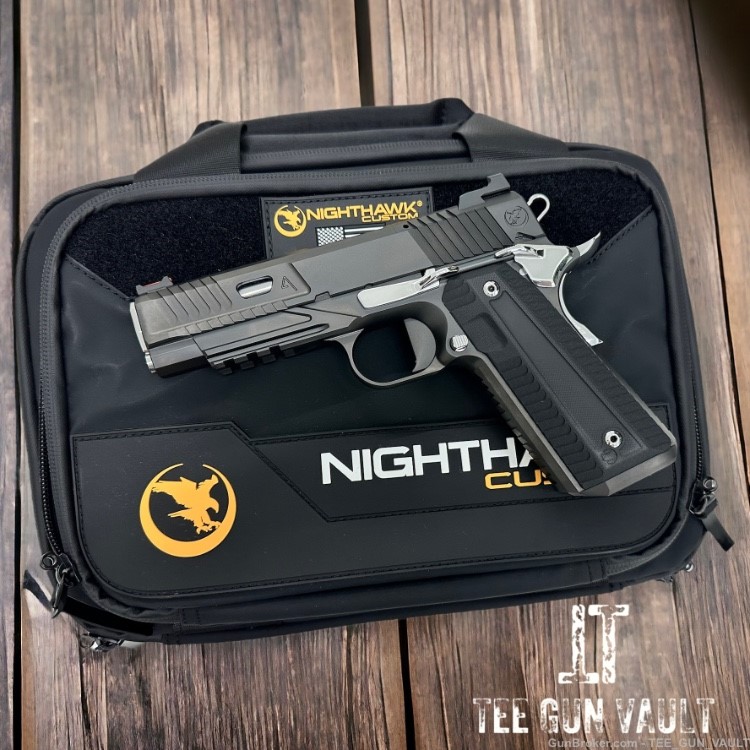NIGHTHAWK CUSTOM 1911 AGENT 2 COMMANDER .45ACP RECON WITH POLISHED ACCENTS -img-0