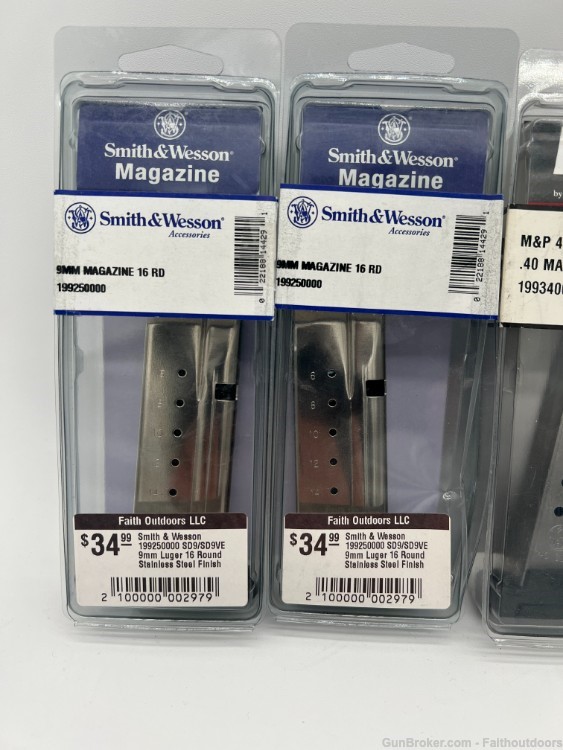Smith & Wesson 6 Mag's M&P9, SD9, 40 Shield, and Smith 59 magazine-img-1