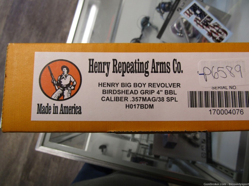 Henry H017BDM Big Boy 38 Special/357 Mag 6 Shot 4" Blued Round Steel Barrel-img-0
