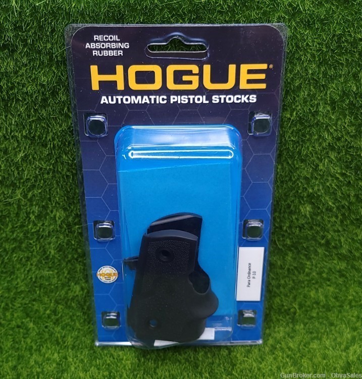 Hogue Rubber Grip with Finger Grooves For Para Ordnance P-10, Black - 23000-img-0