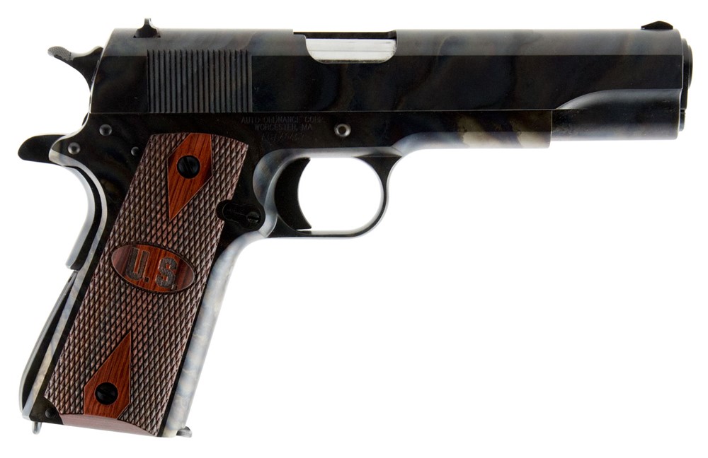 Auto-Ordnance 1911 45 ACP Pistol, 5 7+1 Color Case Hardened-img-0