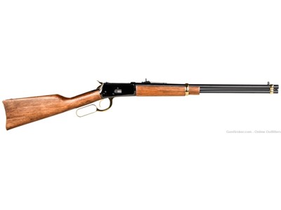 Rossi R92 Gold 357 Mag Lever Action 20" 10+1 Hardwood Stock 923572013-GLD