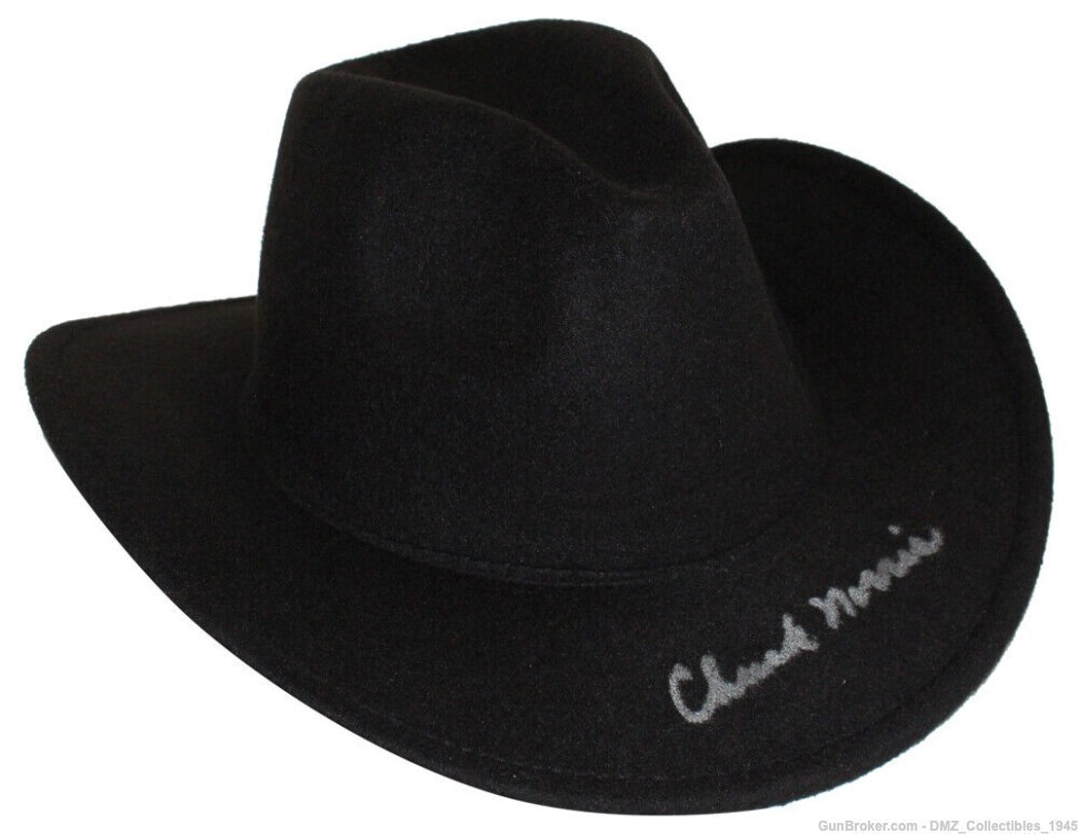 Chuck Norris Autographed Signed Texas Ranger Cowboy Hat JSA COA-img-0