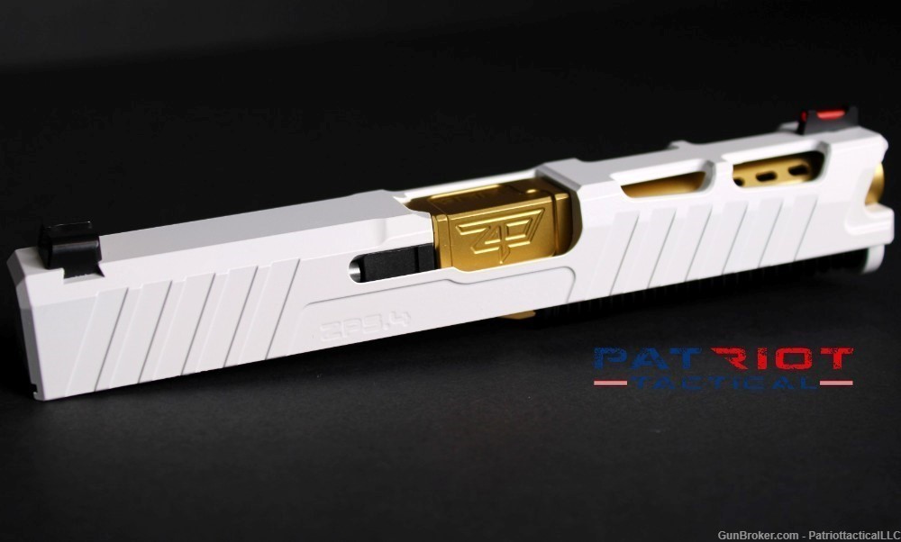 Complete Zaffiri Precision Slide for Glock 19 Gen 3 Stormtrooper White-img-0
