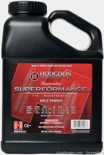 Hodgdon Superformance Smokeless Powder 8 lbs Superformance Hodgdon-img-0
