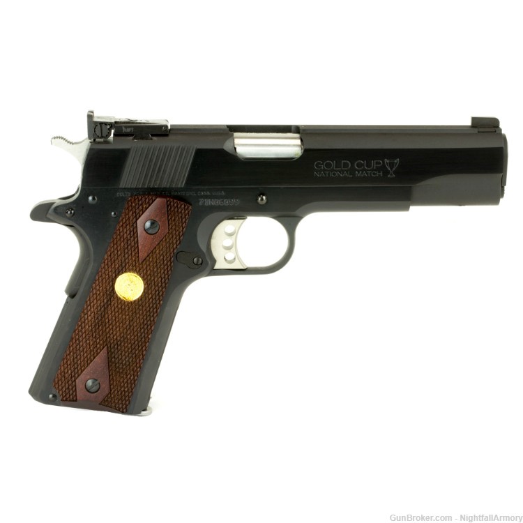 Colt 1911 Gold Cup National Match 9mm O5872A1 Pistol 5" Blued Series 70 NEW-img-1