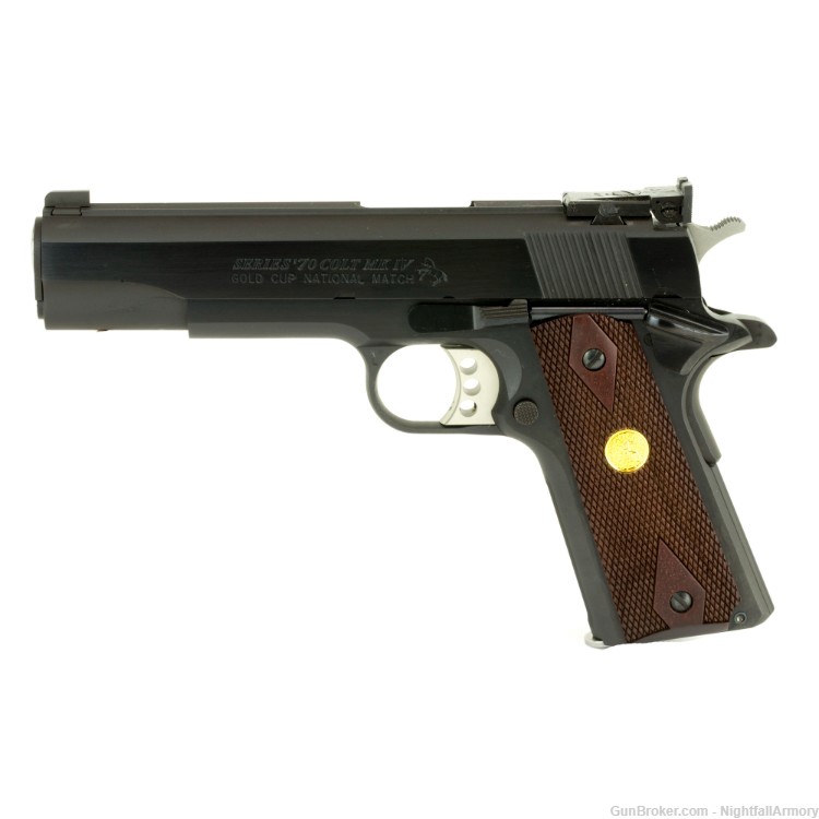 Colt 1911 Gold Cup National Match 9mm O5872A1 Pistol 5" Blued Series 70 NEW-img-0