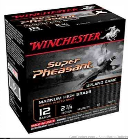 Winchester Super Pheasant 12 Gauge 1300 fps 2.75" 1 3/8 oz. #6 – 25 Rounds-img-0