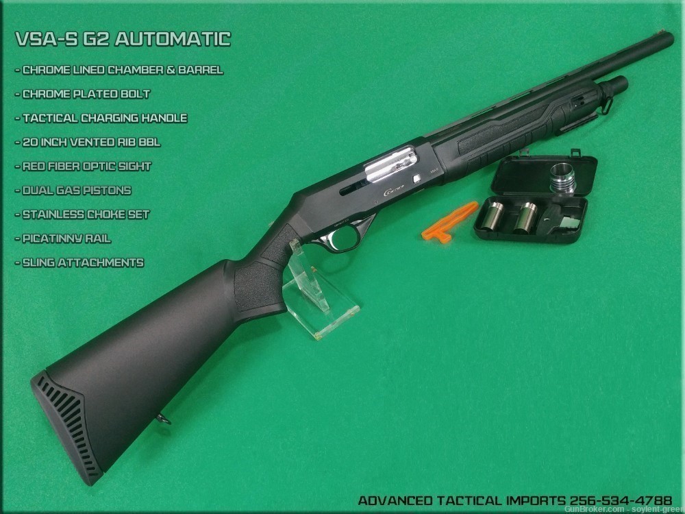 New Tactical Auto 12ga Utility Tactical HD Shotgun 20" vent rib bbl WE SHIP-img-1