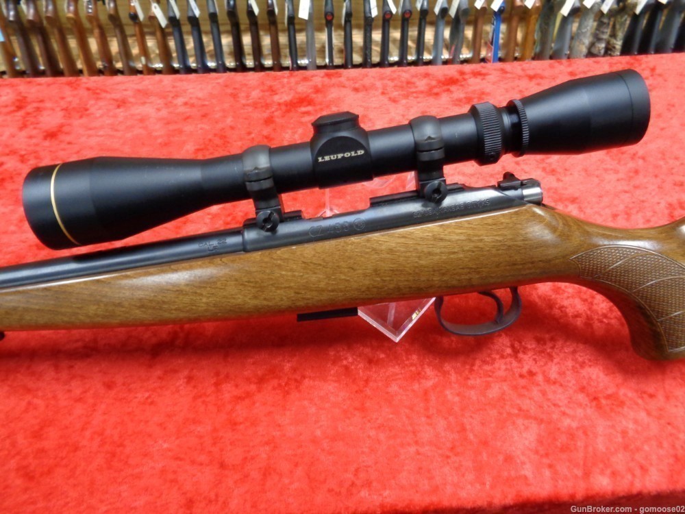 CZ Model 455 22 Wood Stock 24" Leupold VX Scope Package Lux WE BUY & TRADE!-img-12