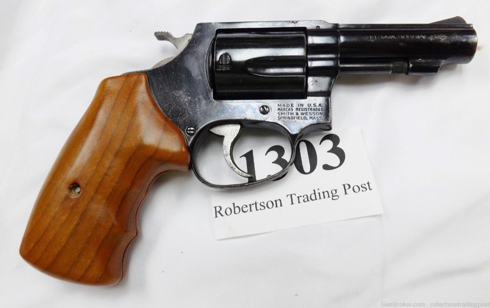 Smith & Wesson .38 Spl Model 36-1 Chief 3” Pinned Square Revolver 1977 -img-17